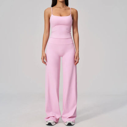 Seamless Tank and High-Waisted Pants Yoga Set The Nichole Collection