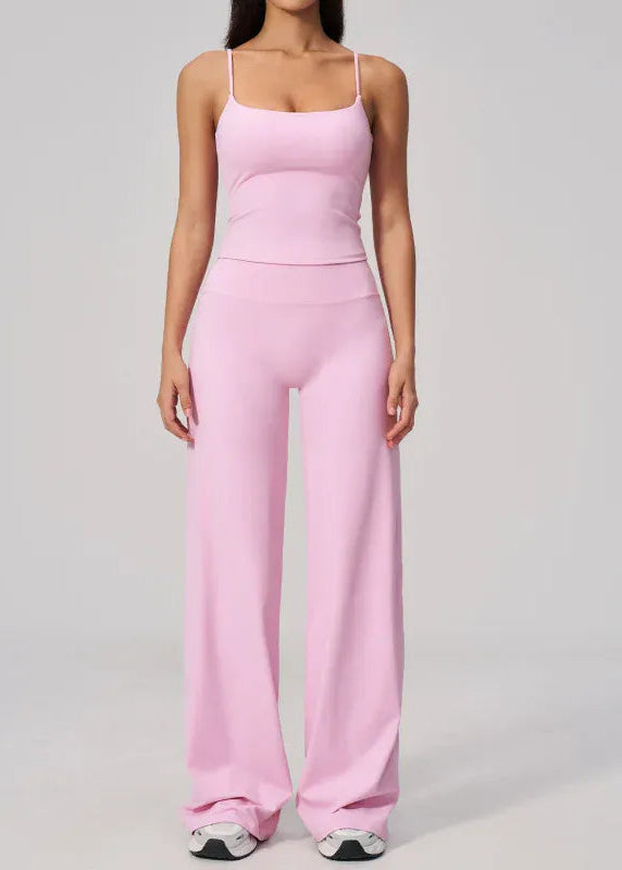 Seamless Tank and High-Waisted Pants Yoga Set The Nichole Collection