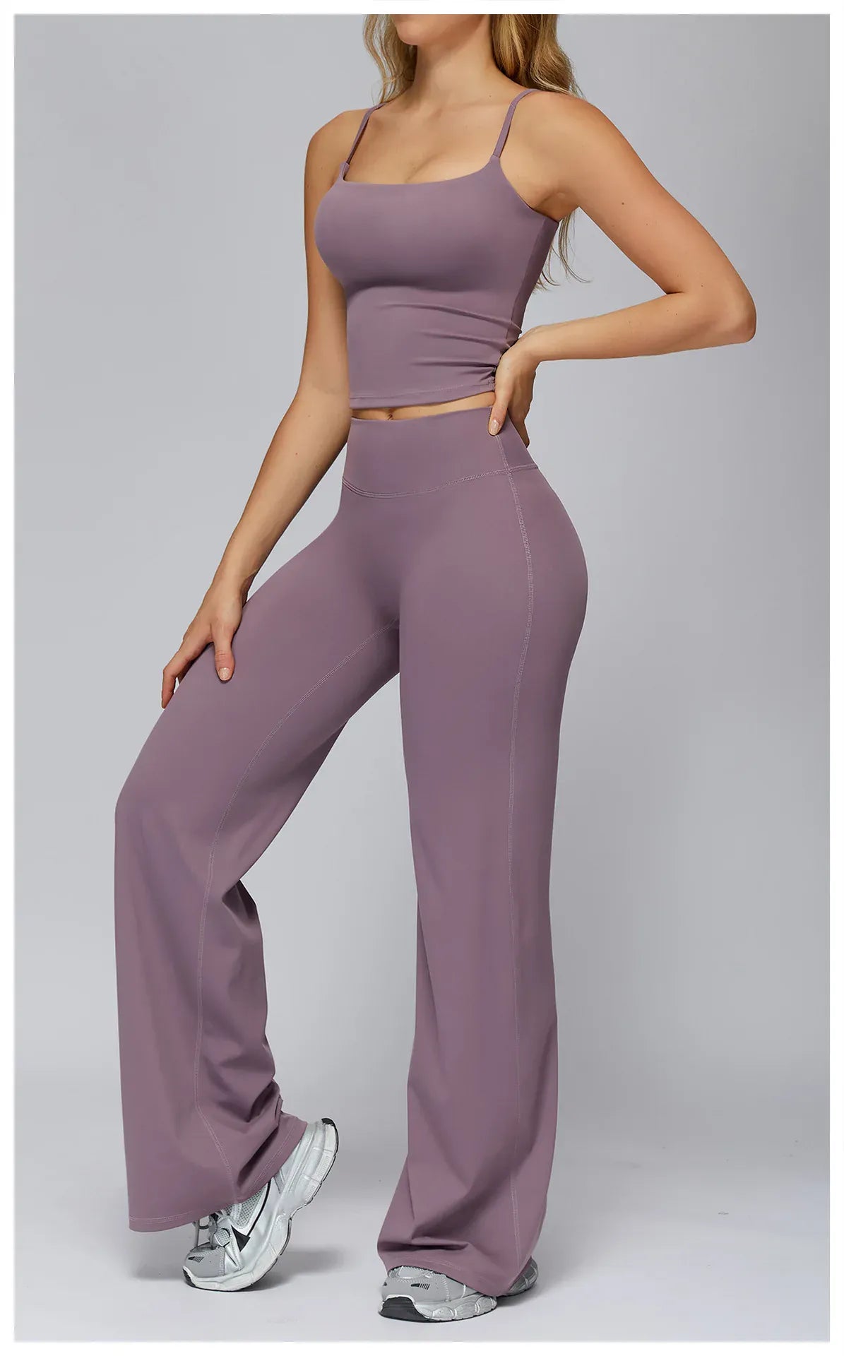 Seamless Tank and High-Waisted Pants Yoga Set The Nichole Collection