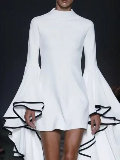 The Valentina Large Flared Sleeve Mini Dress | The Nichole Collection