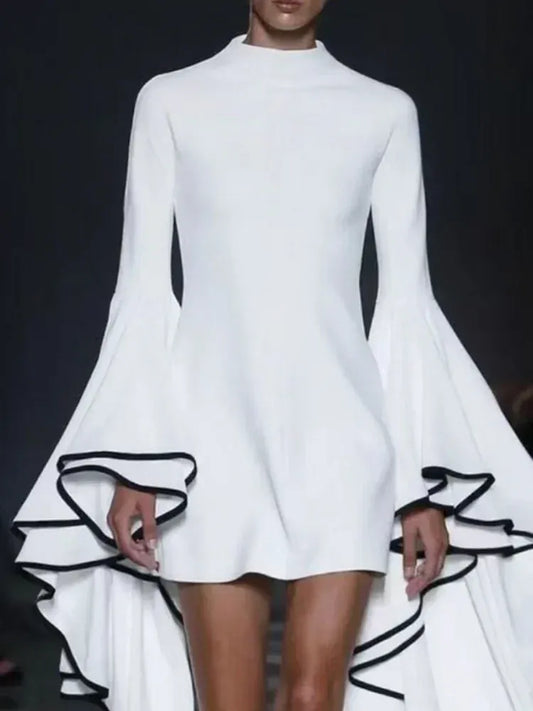 The Valentina Large Flared Sleeve Mini Dress The Nichole Collection - Official Site