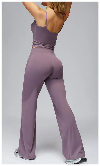 Seamless Tank and High-Waisted Pants Yoga Set The Nichole Collection