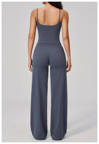 Seamless Tank and High-Waisted Pants Yoga Set The Nichole Collection