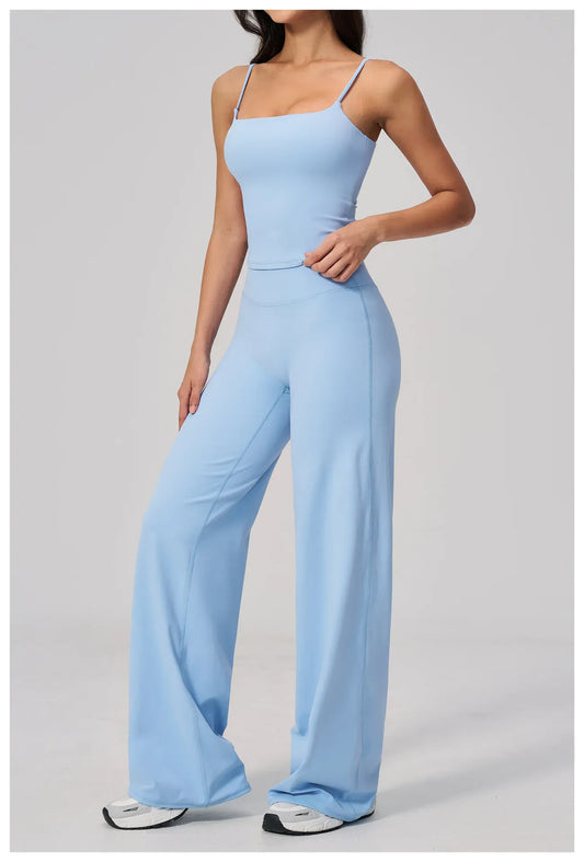 Seamless Tank and High-Waisted Pants Yoga Set The Nichole Collection