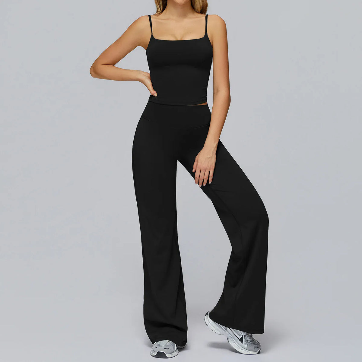 Seamless Tank and High-Waisted Pants Yoga Set The Nichole Collection