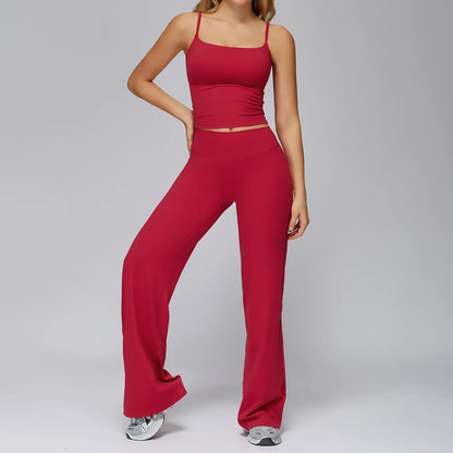 Seamless Tank and High-Waisted Pants Yoga Set The Nichole Collection