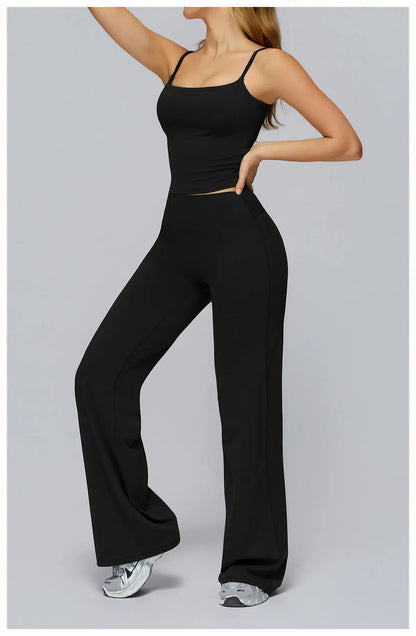 Seamless Tank and High-Waisted Pants Yoga Set The Nichole Collection