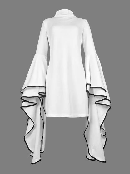 The Valentina Large Flared Sleeve Mini Dress | The Nichole Collection