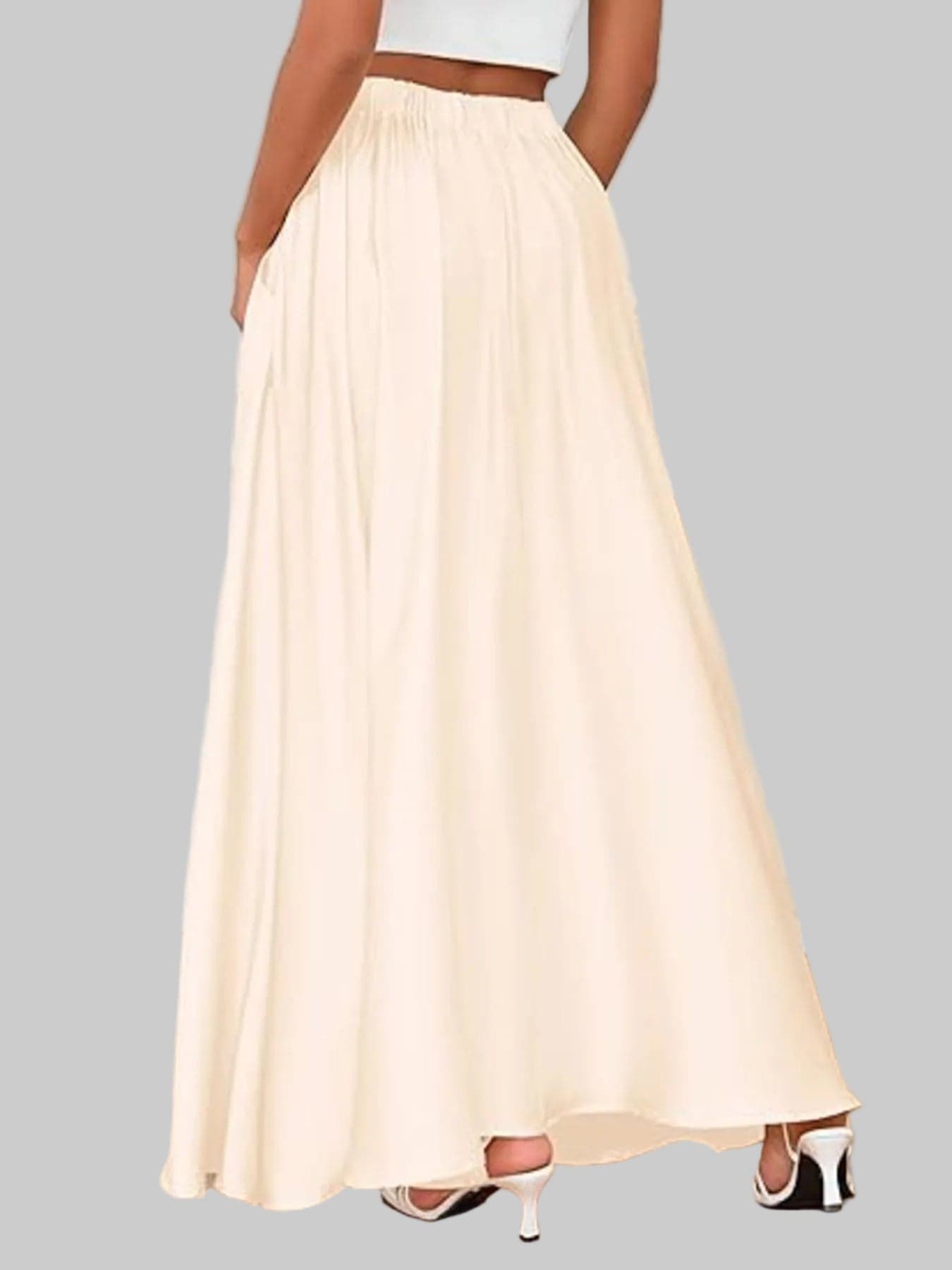 A-Line Maxi Skirt with Pockets The Nichole Collection