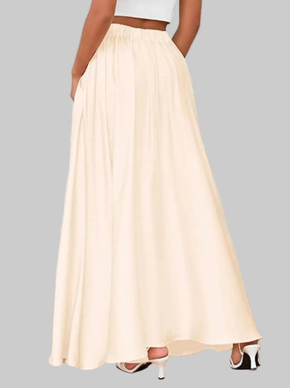 A-Line Maxi Skirt with Pockets The Nichole Collection