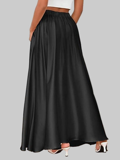 A-Line Maxi Skirt with Pockets The Nichole Collection