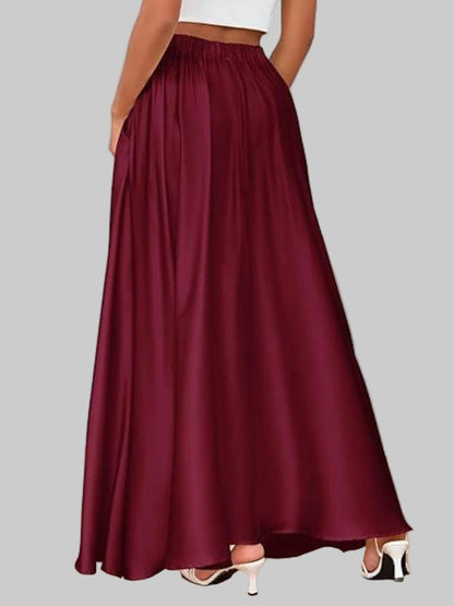 A-Line Maxi Skirt with Pockets The Nichole Collection