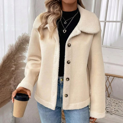Cashmere-Blend Suede Sherpa Jacket The Nichole Collection