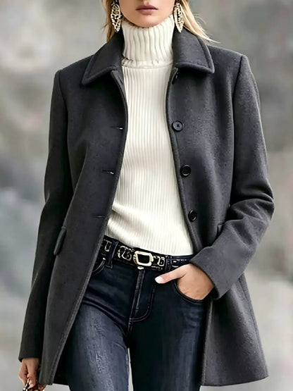 Cashmere-Blend Tailored Coat The Nichole Collection