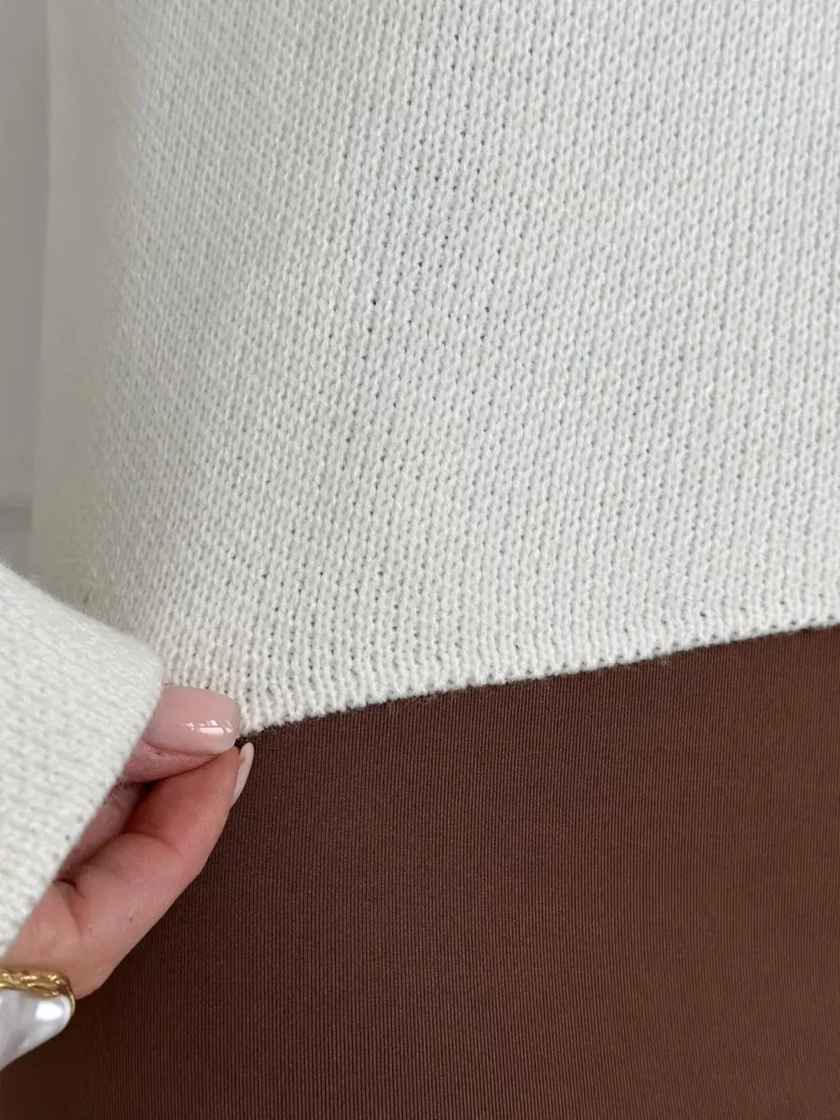 Decorative-Button Crew-Neck Knit Cardigan The Nichole Collection - Official Site