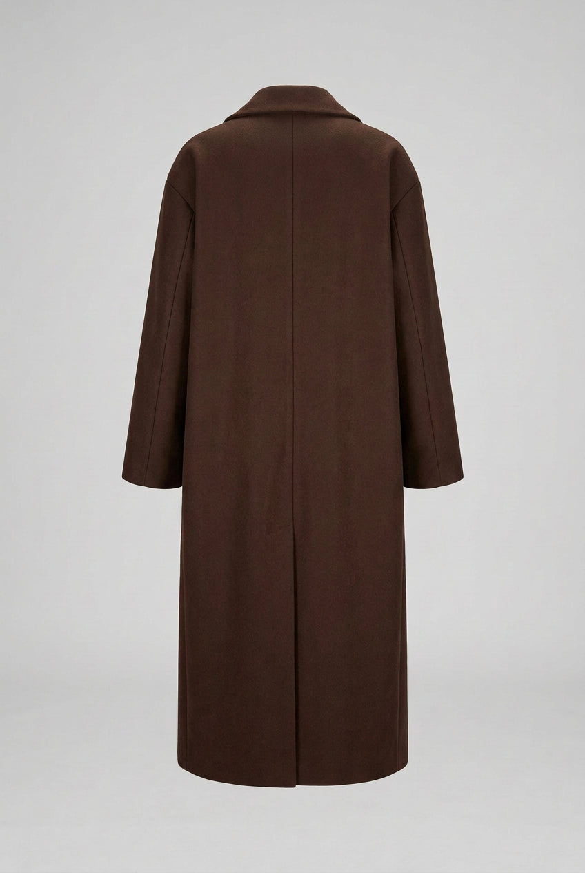 Double-Breasted Longline Coat The Nichole Collection
