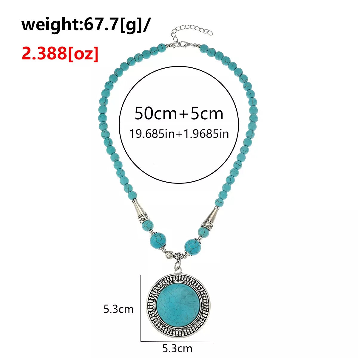 SONORA STATEMENT TURQUOISE NECKLACE The Nichole Collection - Official Site