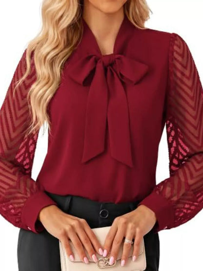 CELINE SHEER CHEVRON BLOUSE The Nichole Collection - Official Site
