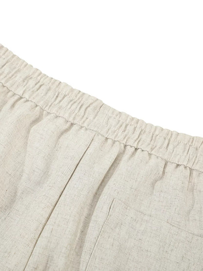 Men's Wide-Leg Drawstring Casual Pants Jonathan M Collection