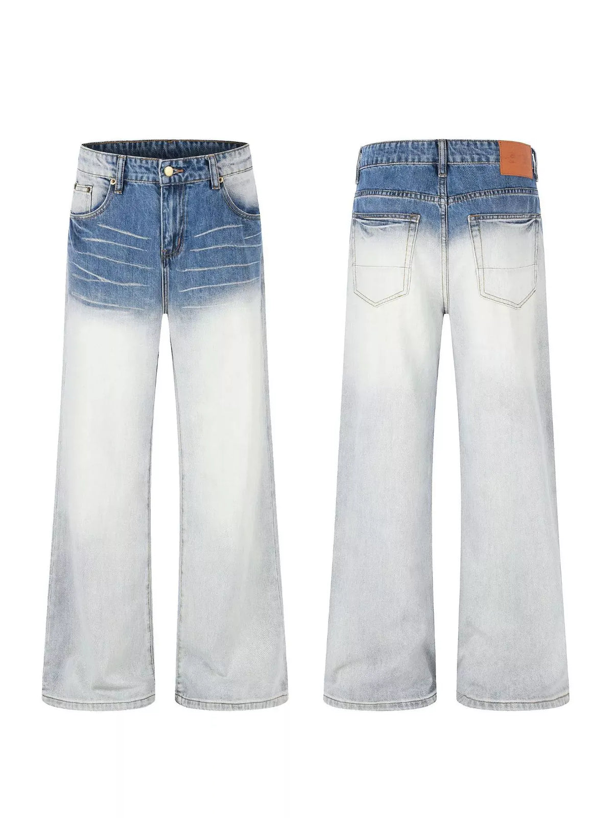 Men's Washed Wide-Leg Jeans The Nichole Collection