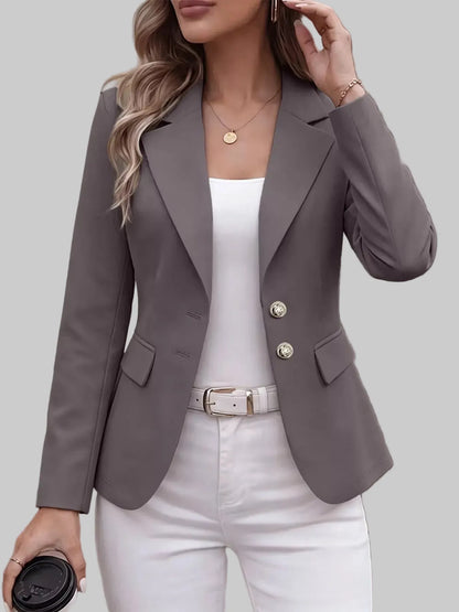 Two-Button Notched-Lapel Blazer The Nichole Collection - Official Site
