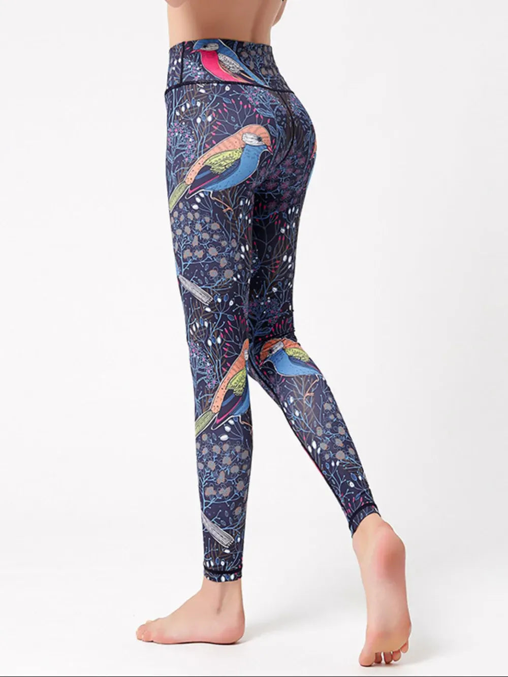 Abstract Printed High Waist Tummy Control Activewear Leggings The Nichole Collection