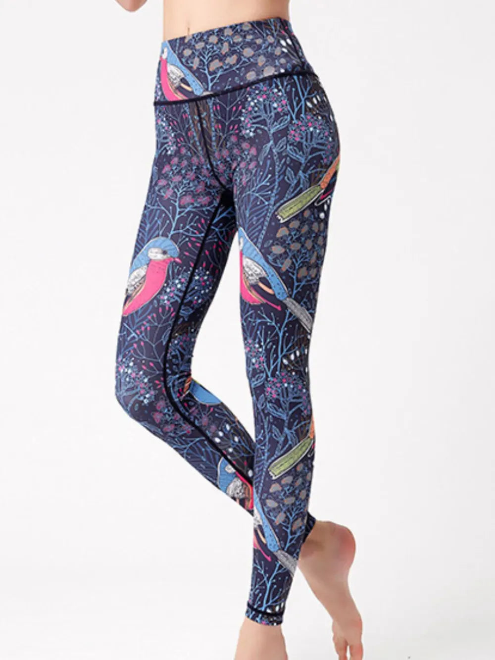 Abstract Printed High Waist Tummy Control Activewear Leggings The Nichole Collection