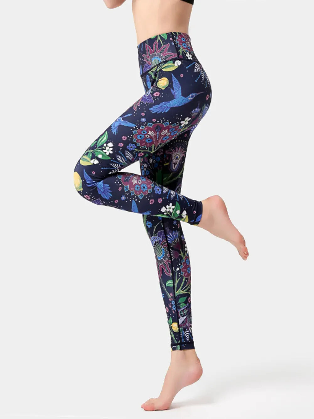 Abstract Printed High Waist Tummy Control Activewear Leggings The Nichole Collection