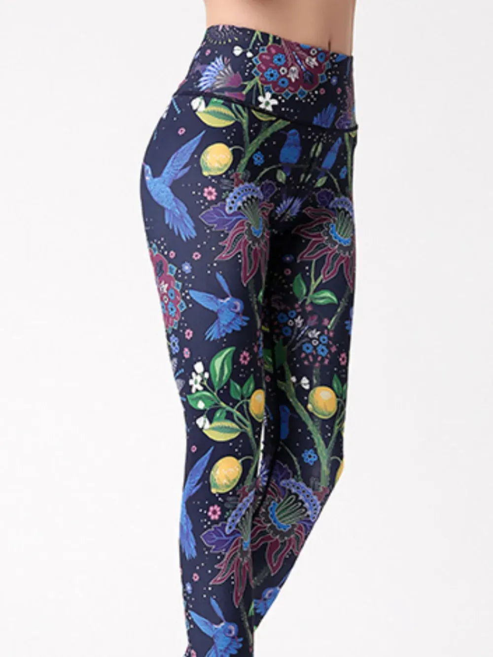 Abstract Printed High Waist Tummy Control Activewear Leggings The Nichole Collection