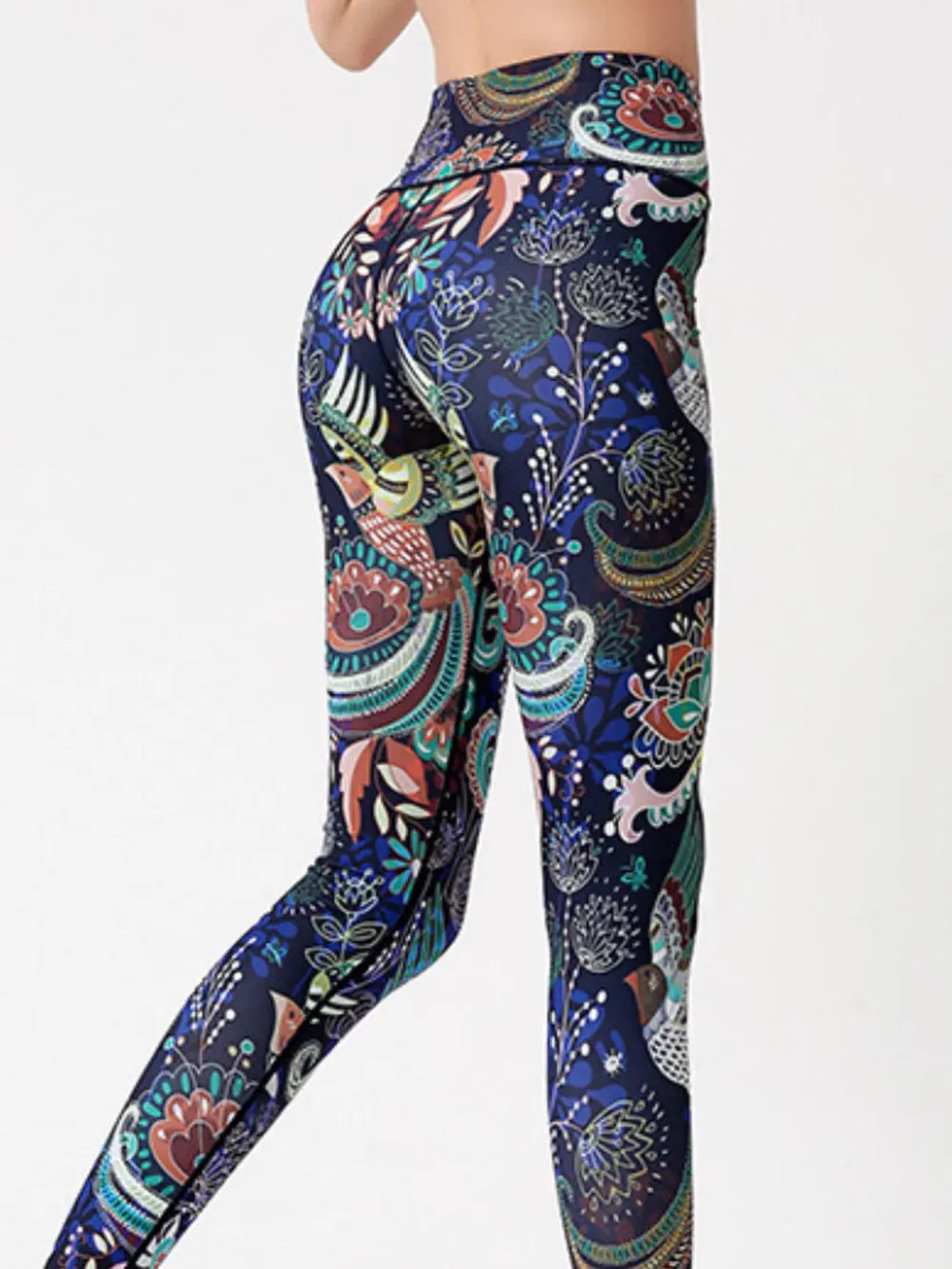 Abstract Printed High Waist Tummy Control Activewear Leggings The Nichole Collection