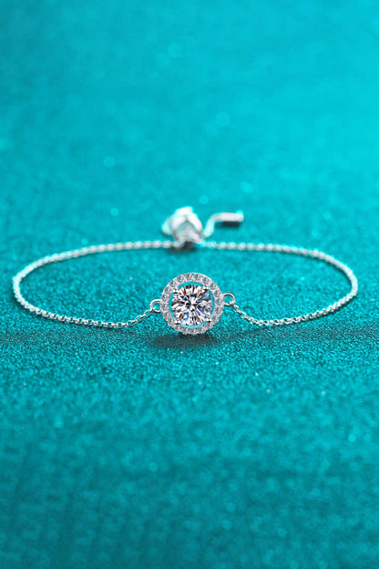 Adored Show You The Way Moissanite Bracelet Silver / One Size The Nichole Collection