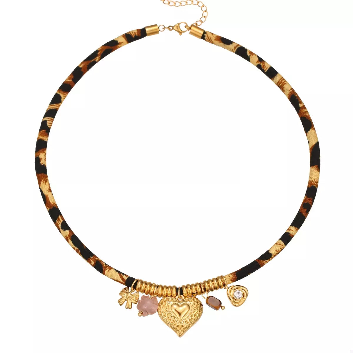 BERKSHIRE SCULPTED LEOPARD CHARM NECKLACE The Nichole Collection - Official Site