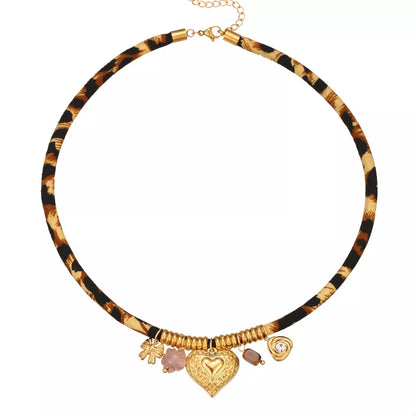BERKSHIRE SCULPTED LEOPARD CHARM NECKLACE The Nichole Collection - Official Site