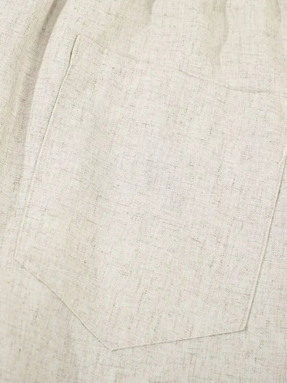 Men's Wide-Leg Drawstring Casual Pants Jonathan M Collection