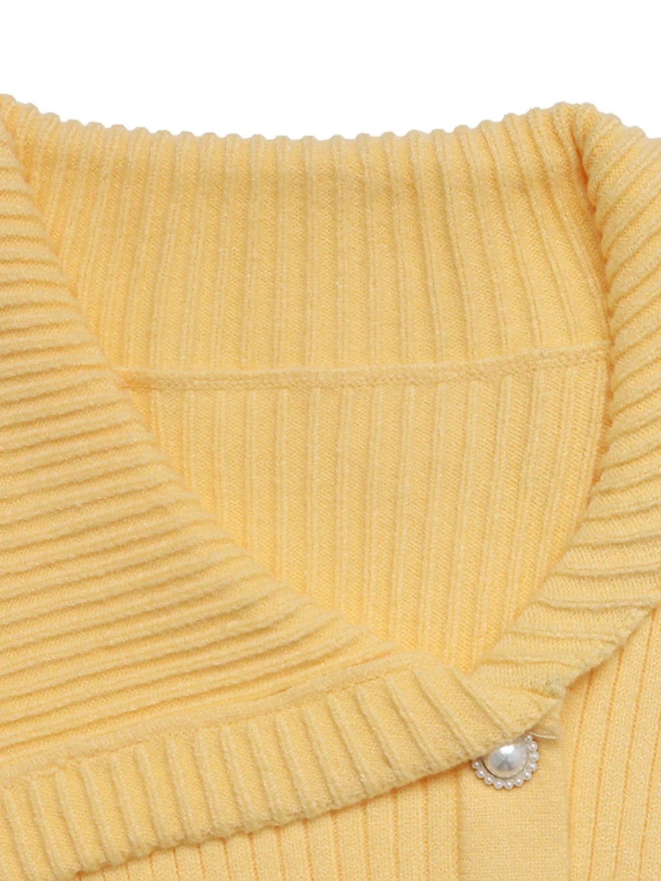 Asymmetrical Ribbed Button Up Cardigan The Nichole Collection
