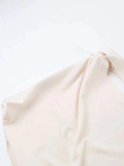 Asymmetrical Tied Sleeveless Maxi Dress Dresses The Nichole Collection
