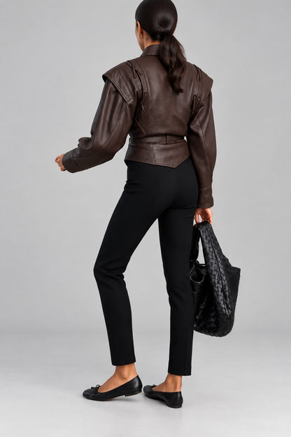 BELTED SHAWL-COLLAR JACKET The Nichole Collection - Official Site