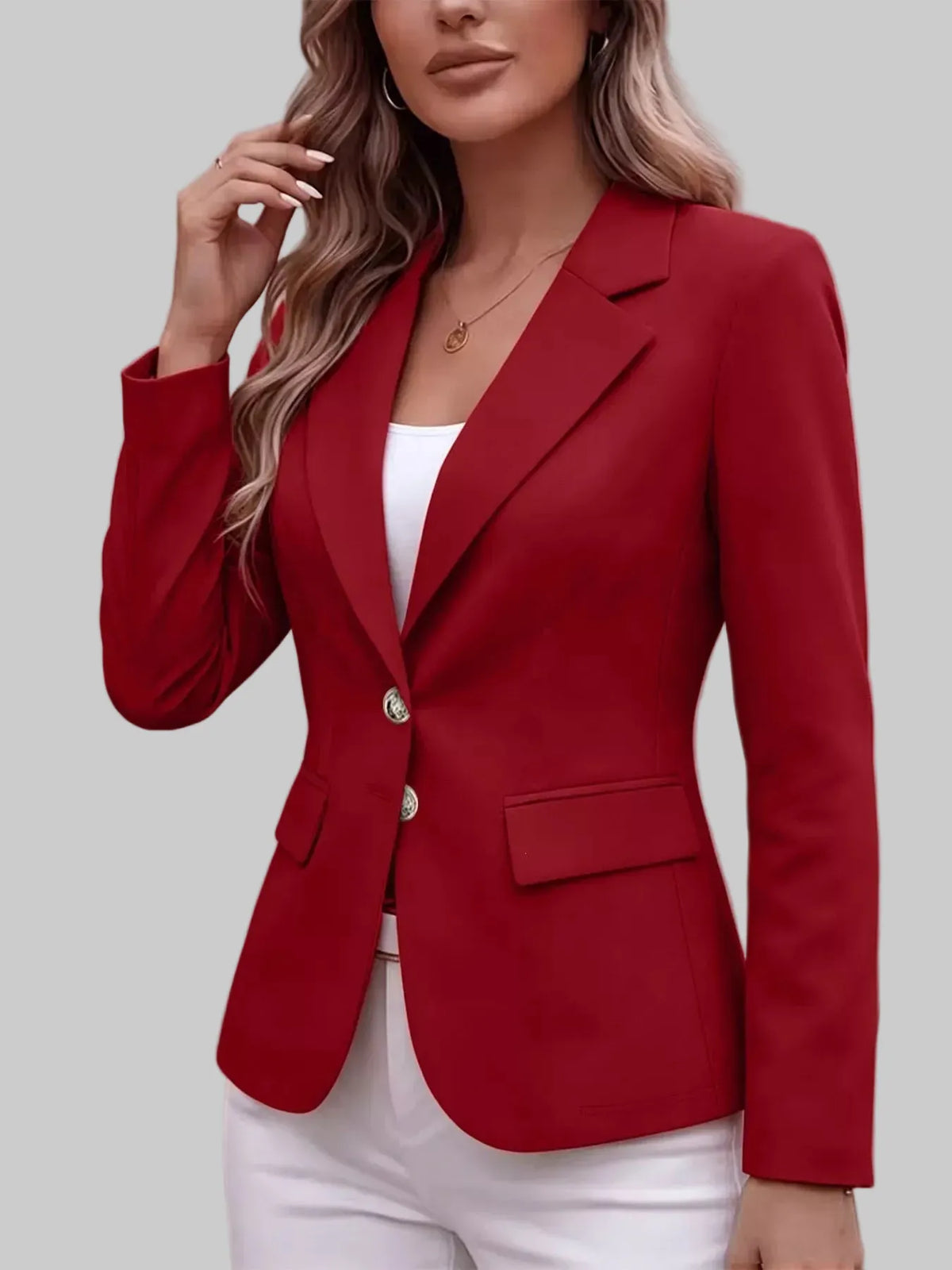 Two-Button Notched-Lapel Blazer The Nichole Collection - Official Site