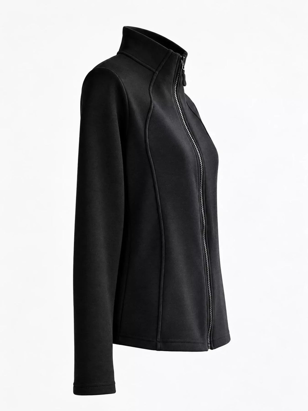 Sculpted Fit Fleece-Lined Zip-Up Jacket The Nichole Collection - Official Site