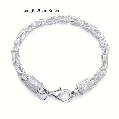 Byzantine Weave 925 Sterling Silver Bracelet