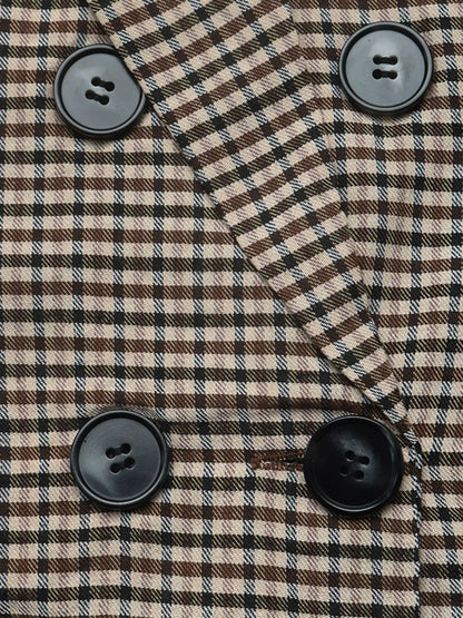 Double-Breasted Plaid Blazer The Nichole Collection - Official Site