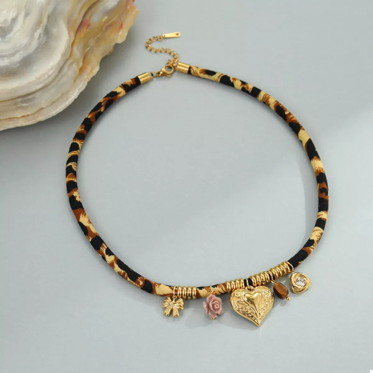 BERKSHIRE SCULPTED LEOPARD CHARM NECKLACE The Nichole Collection - Official Site
