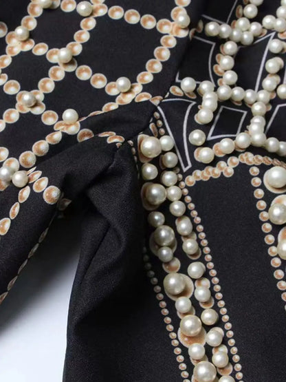 Pearl-Embellished One-Button Blazer The Nichole Collection