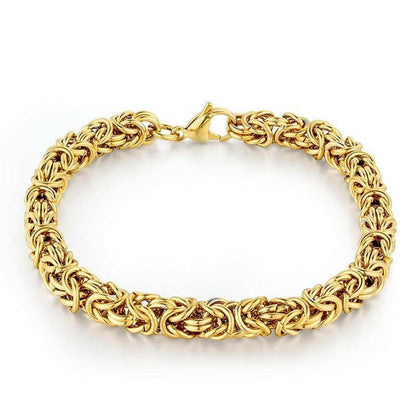 Beautiful 18kt Gold Weave Bracelet – Made in Italy Bracelets Gold / 20cm The Nichole Collection