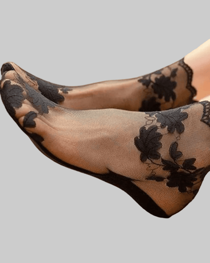Best Seller Women’s Lace Socks – Elegant, Breathable & Stylish Dress Socks FY-BLACK / EUR 35-41 Lace Socks The Nichole Collection - Official Site