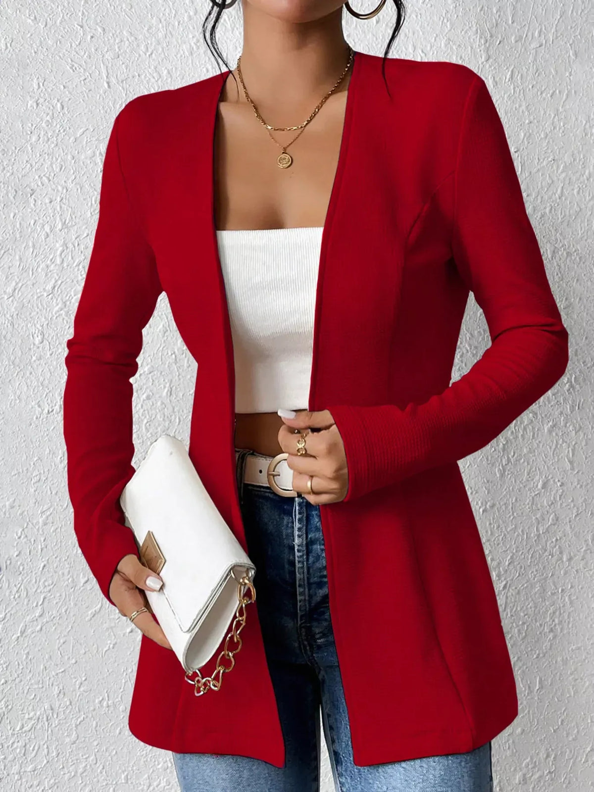 Single-Button Long-Sleeve Blazer The Nichole Collection - Official Site