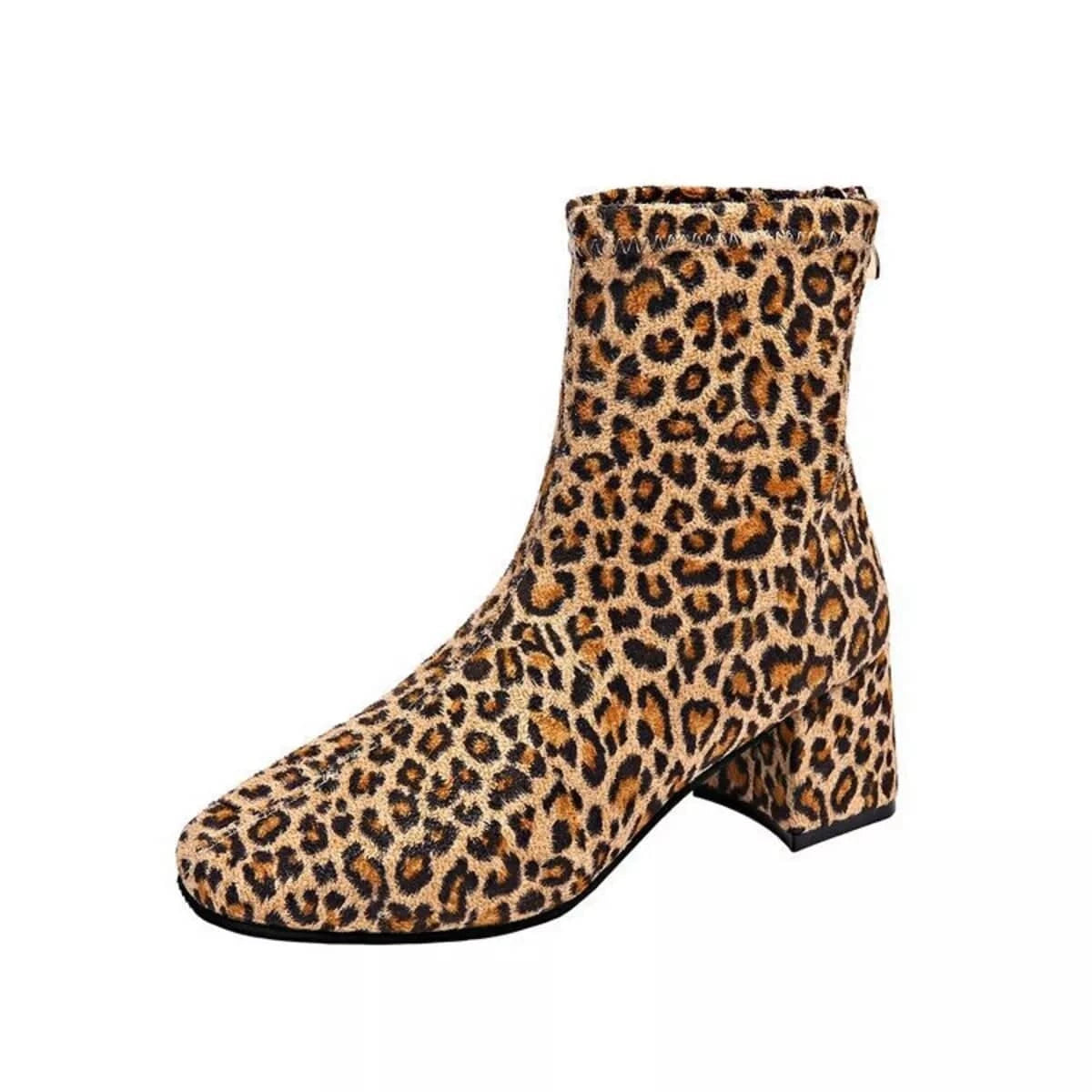 Block Heel Leather Ankle Boots The Nichole Collection