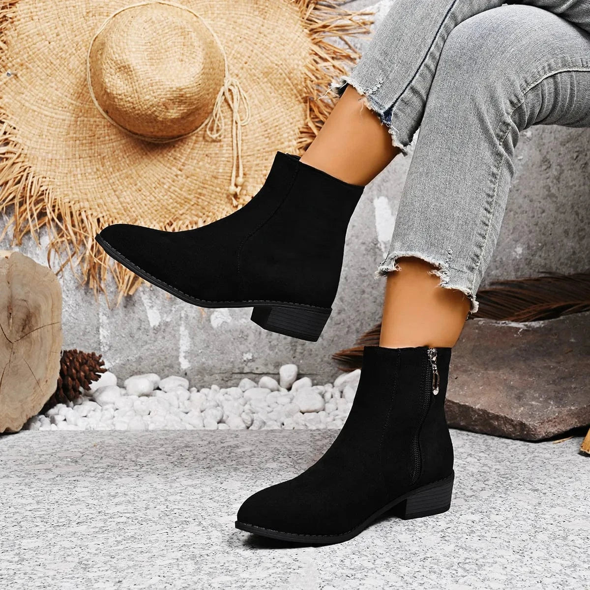 Block Heels Chelsea Boots The Nichole Collection