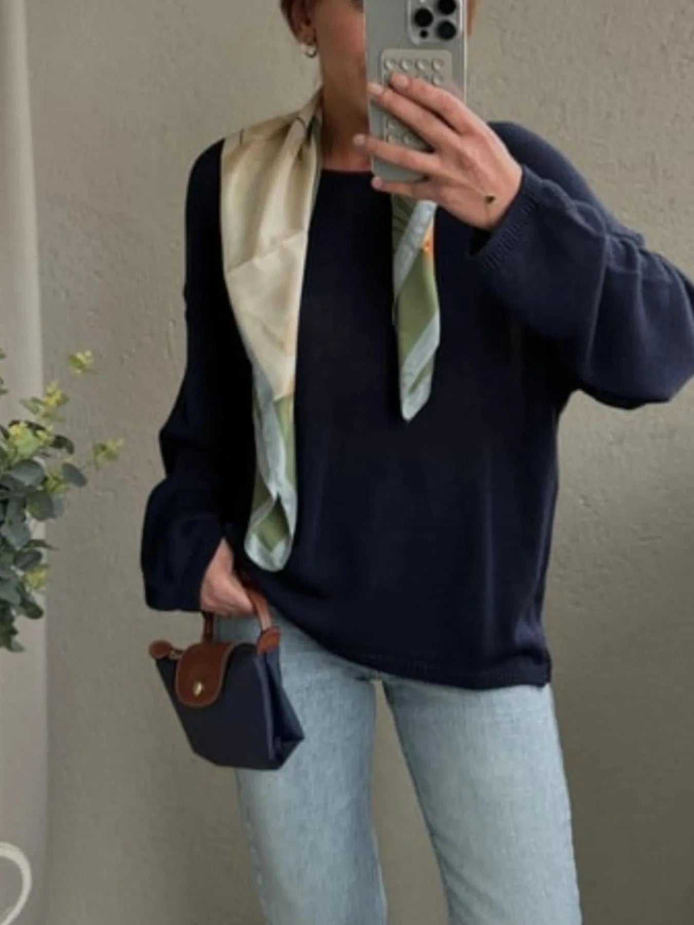 Boat Neck Drop Shoulder Sweater The Nichole Collection