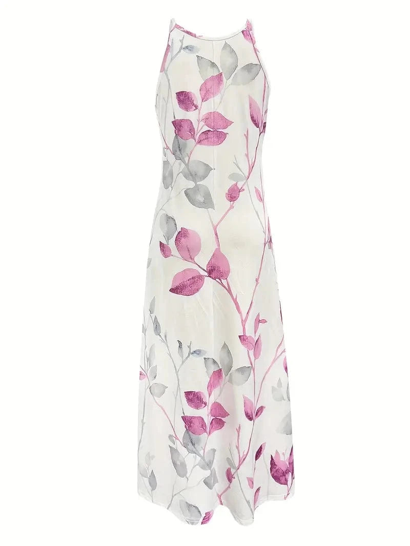 Bohemian Chic Floral Peplum Long Dress - Clearance Sale Dresses The Nichole Collection